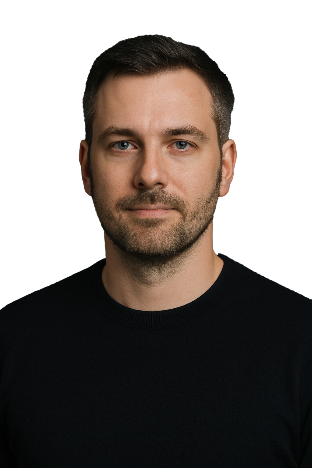 Portrait placeholder. Professional headshot with neutral background
